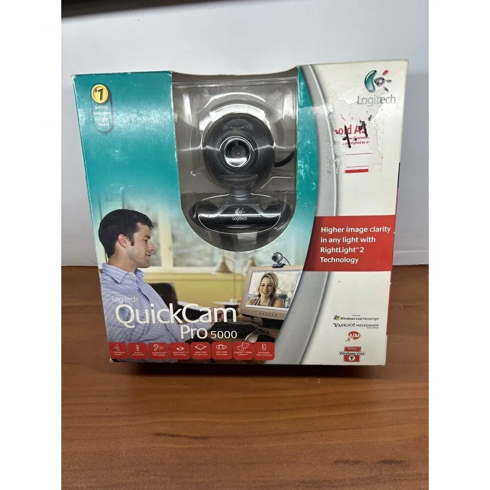 Logitech QuickCam Pro 5000 Webcam Windows 2000, XP OR VISTA